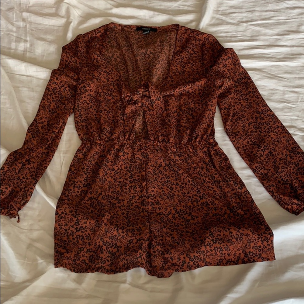 Floral long sleeve Romper